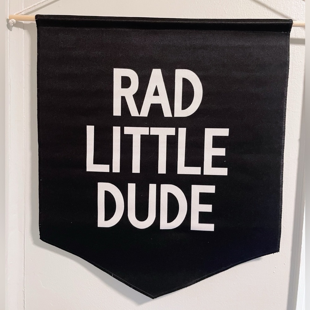 “Rad Little Dude” banner